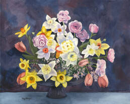 Soft Petals on Midnight